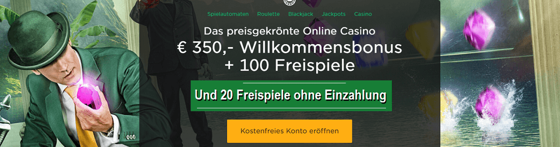 Mr Green 20 Freispiele Gratis Bonus